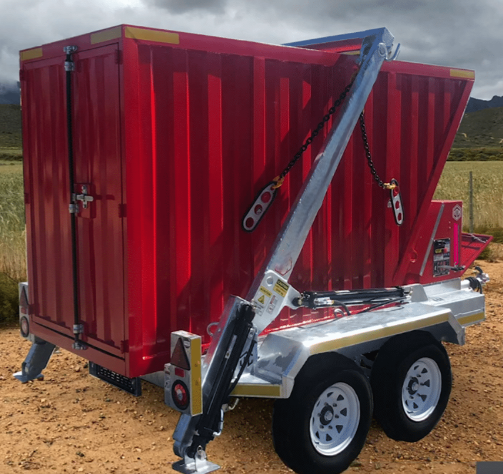 Skip Trailer 5 Cube Storage Containers